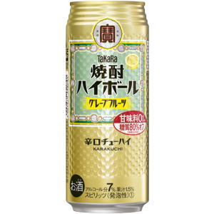 TaKaRa　（タカラ）　焼酎ハイボール　グレープフルーツ　500ml×24缶(1ケース)