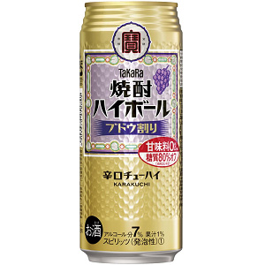 TaKaRa　（タカラ）　焼酎ハイボール　ブドウ割り　500ml×24缶(1ケース)