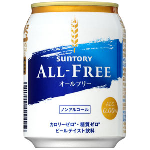 サントリー　オールフリー　【ノンアルコール・ビールテイスト飲料】　250ml×24缶（１ケース）