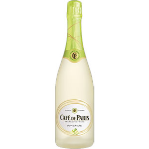 ●よりどり12本で送料無料●(一部地域除く)スパークリングワイン　カフェ・ド・パリ　グリーンアップル　泡　750ml