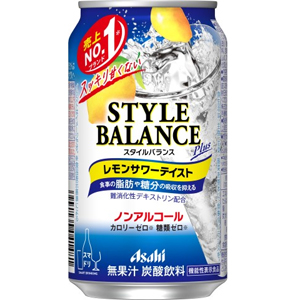 アサヒ　スタイルバランスプラス　レモンサワーテイスト　ノンアルコール　[機能性表示食品]　350ml×24缶（１ケース）