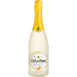 ●よりどり12本で送料無料●(一部地域除く)スパークリングワイン　カフェ・ド・パリ　グレープフルーツ　泡　750ml