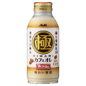 アサヒ飲料　ワンダ　極　カフェオレ　370g×24缶（1ケース）　ボトル缶