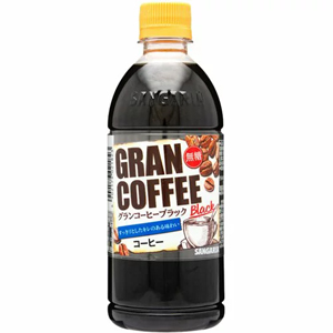サンガリア　グランコーヒー　ブラック　500ml×24本　(1ケース)