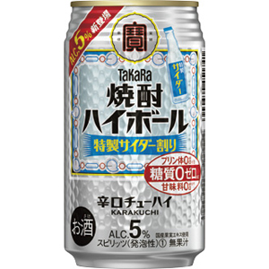 TaKaRa　（タカラ）　焼酎ハイボール　5%　特製サイダー割り　350ml×24缶(1ケース)