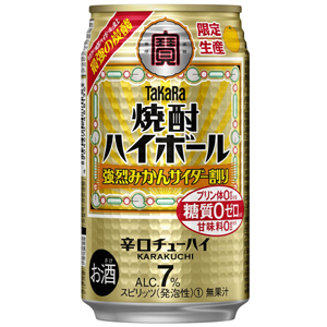 【限定】TaKaRa　（タカラ）　焼酎ハイボール　強烈みかんサイダー割り　350ml×24缶(1ケース)