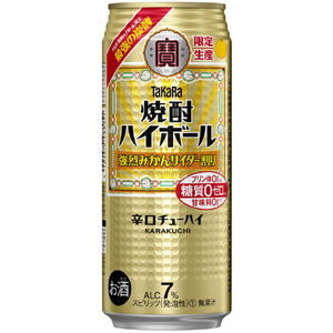 【限定】TaKaRa　（タカラ）　焼酎ハイボール　強烈みかんサイダー割り　500ml　【バラ1缶】