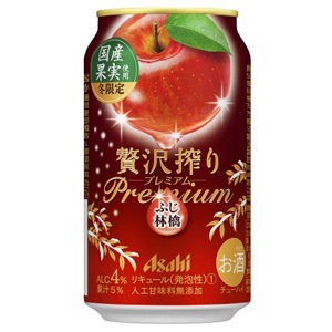 【限定】アサヒ　贅沢搾り　プレミアム　国産ふじりんご　350ml　【バラ1缶】